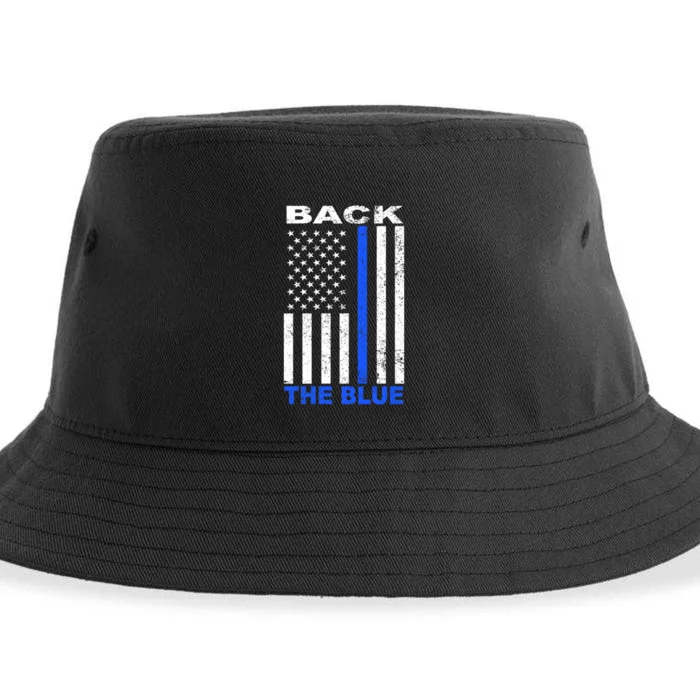 Back The Blue Support Our Police Sustainable Bucket Hat