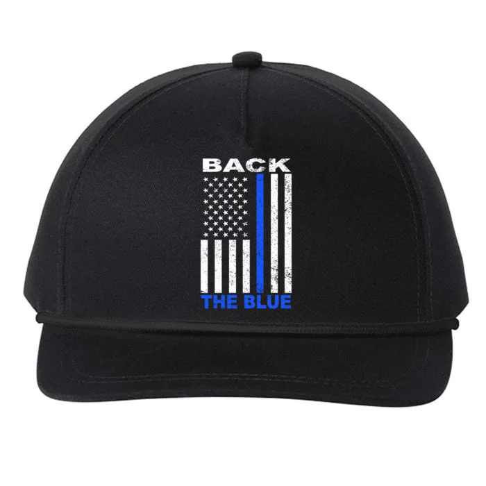 Back The Blue Support Our Police Snapback Five-Panel Rope Hat