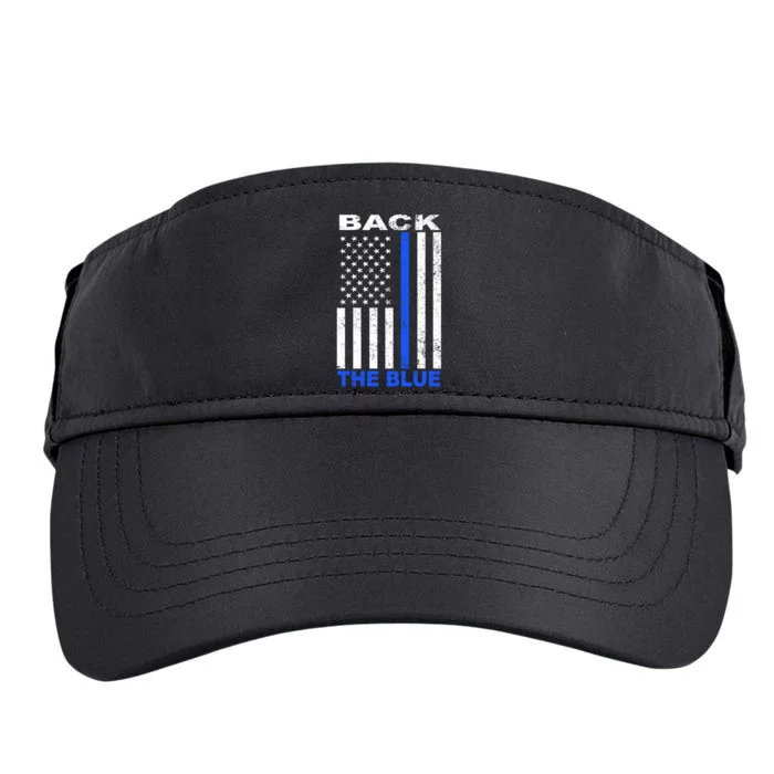 Back The Blue Support Our Police Adult Drive Performance Visor