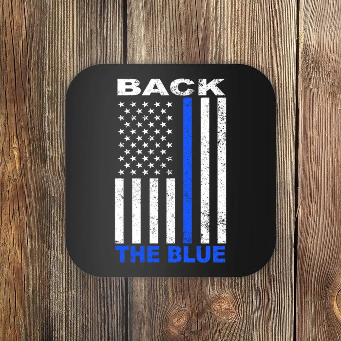 Back The Blue Support Our Police Coaster