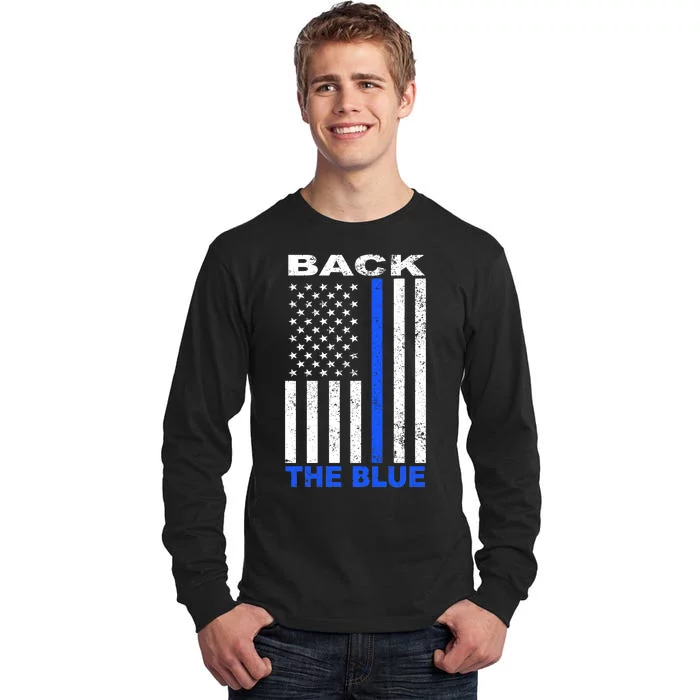 Back The Blue Support Our Police Tall Long Sleeve T-Shirt