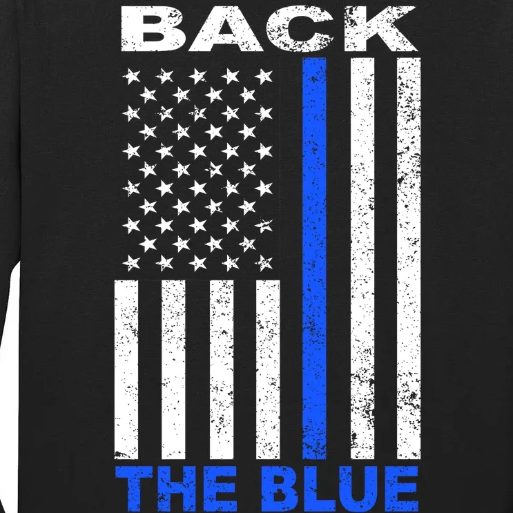 Back The Blue Support Our Police Tall Long Sleeve T-Shirt