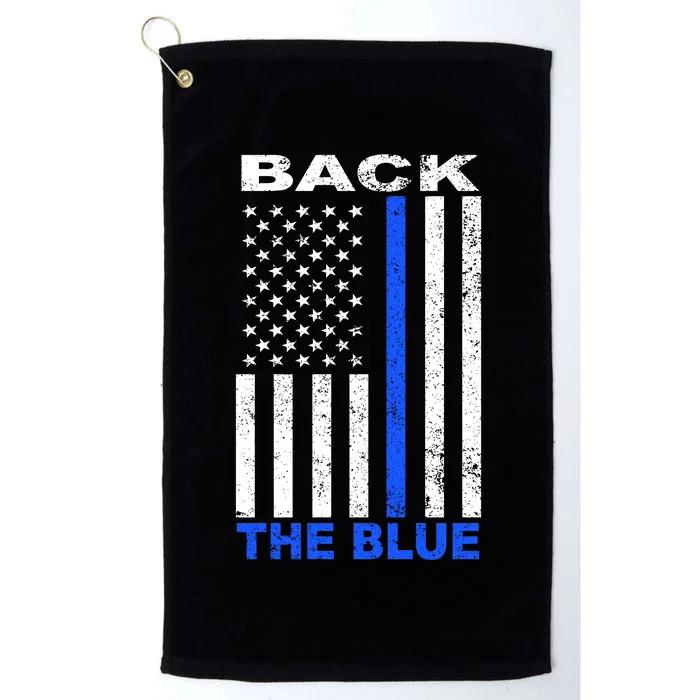 Back The Blue Support Our Police Platinum Collection Golf Towel