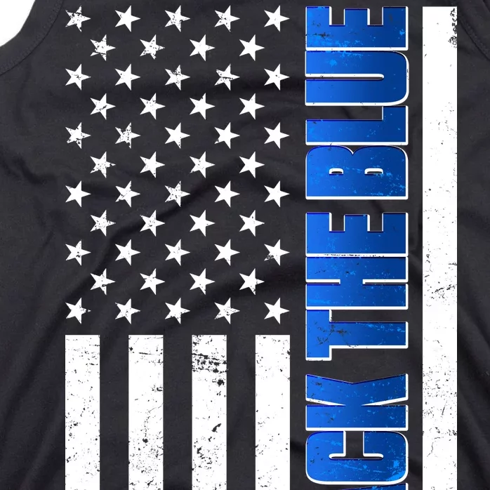 Back The Blue Thin Blue Line US Flag Tank Top