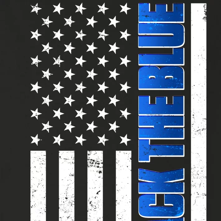 Back The Blue Thin Blue Line US Flag Toddler Long Sleeve Shirt