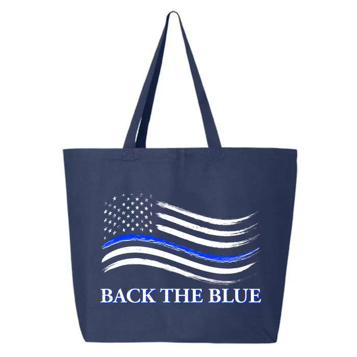 Back The Blue Thin Blue Line USA Flag 25L Jumbo Tote