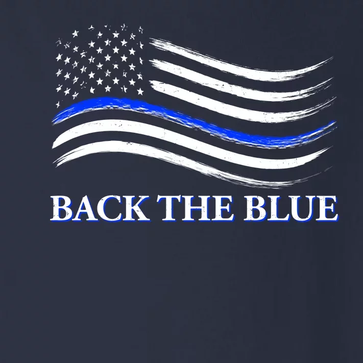 Back The Blue Thin Blue Line USA Flag Toddler Long Sleeve Shirt