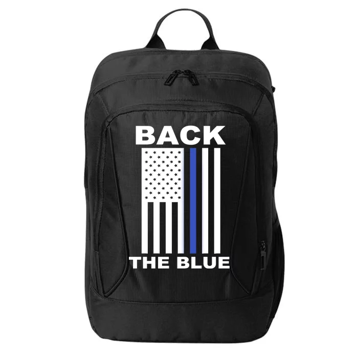 Back The Blue US Thin Line Support Cops City Backpack