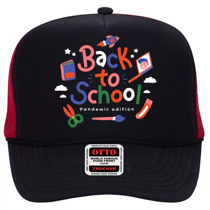 Back To School Pandemic Edition High Crown Mesh Trucker Hat