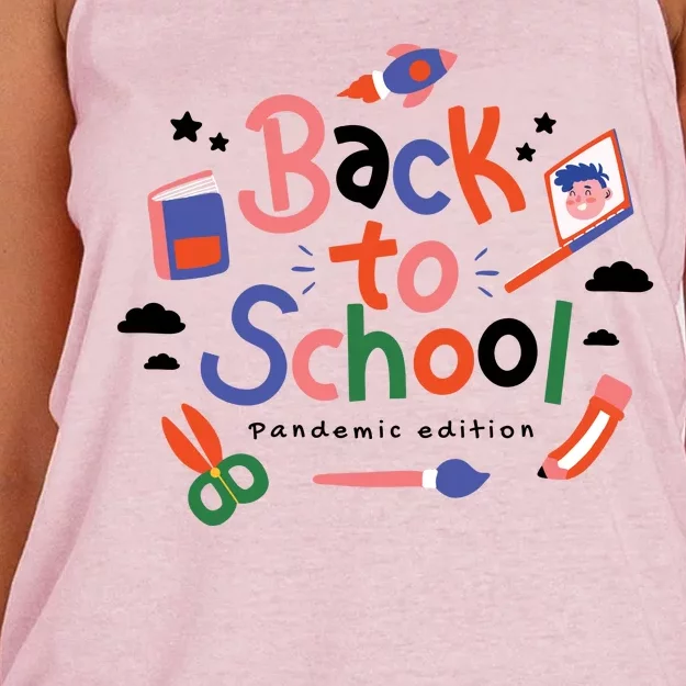 Back To School Pandemic Edition Women's Knotted Racerback Tank