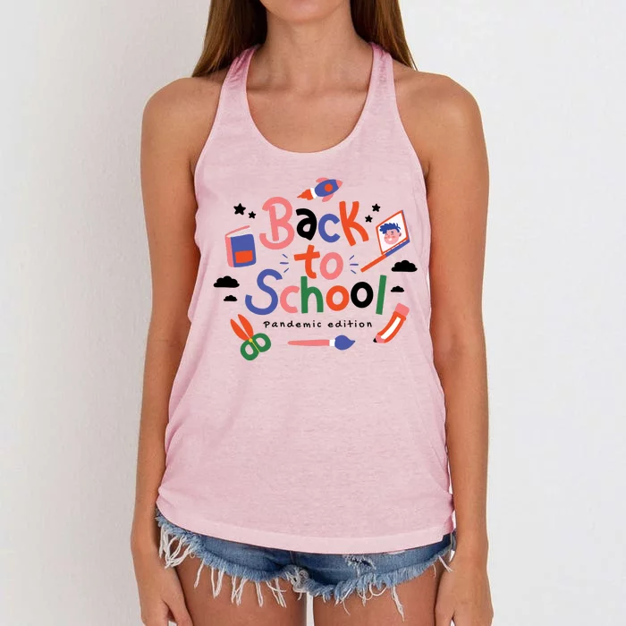 Back To School Pandemic Edition Women's Knotted Racerback Tank