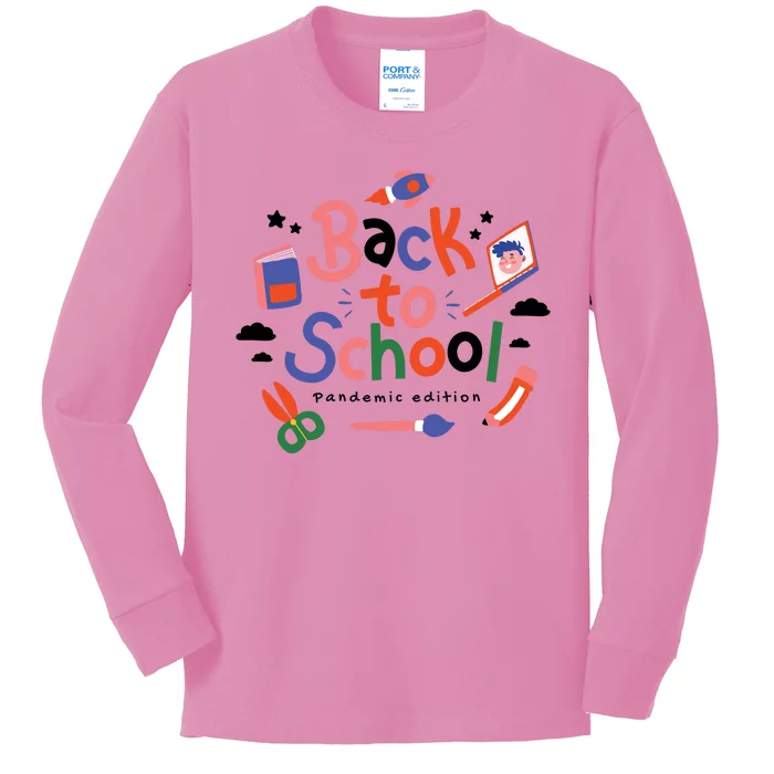 Back To School Pandemic Edition Kids Long Sleeve Shirt