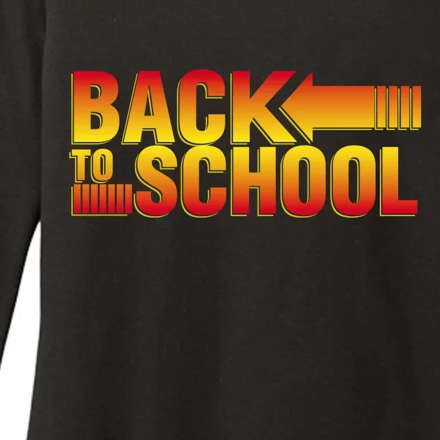 Back To School Parody Logo Womens CVC Long Sleeve Shirt