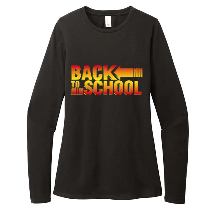 Back To School Parody Logo Womens CVC Long Sleeve Shirt