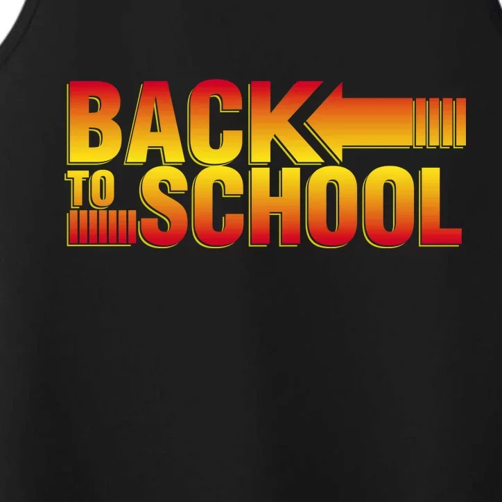 Back To School Parody Logo Performance Tank