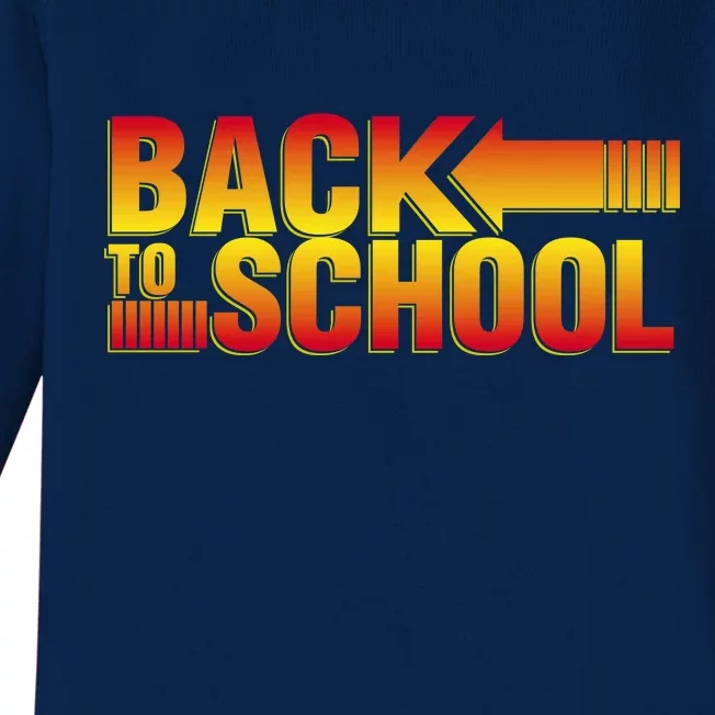 Back To School Parody Logo Baby Long Sleeve Bodysuit