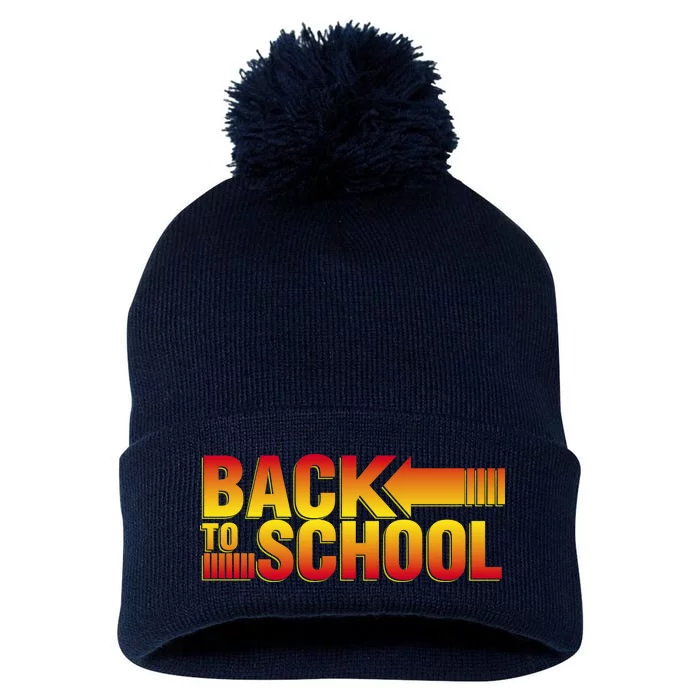 Back To School Parody Logo Pom Pom 12in Knit Beanie