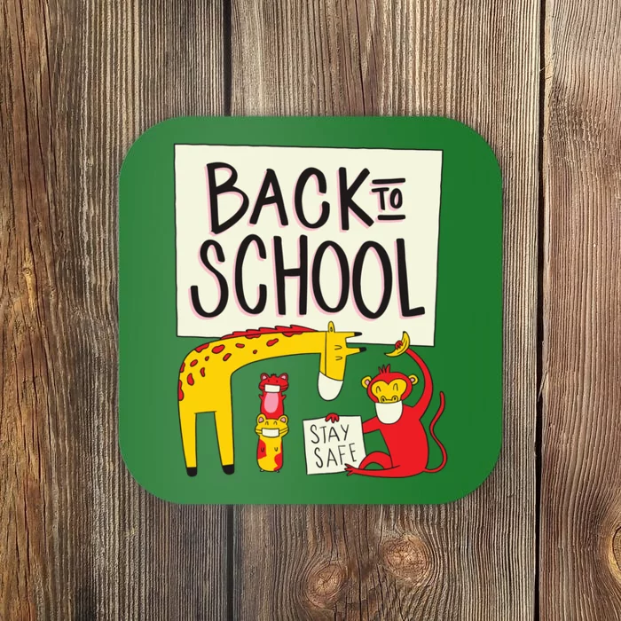 Back To School Stay Safe Animal Coaster