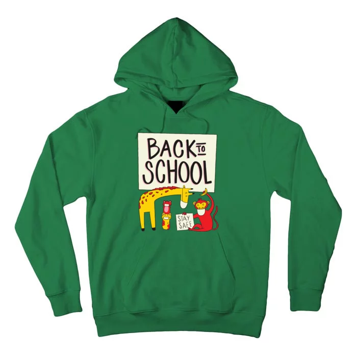 Back To School Stay Safe Animal Tall Hoodie