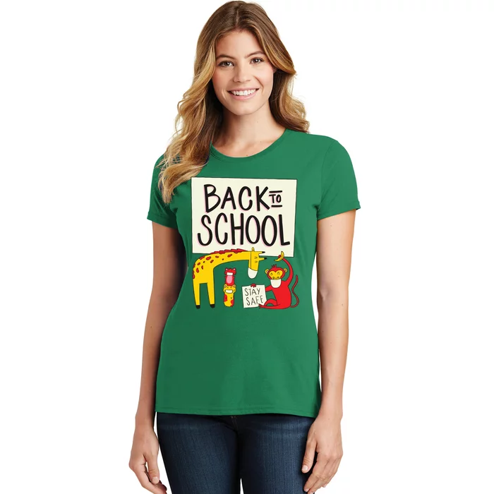 Back To School Stay Safe Animal Women's T-Shirt