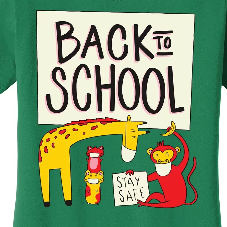 Back To School Stay Safe Animal Women's T-Shirt