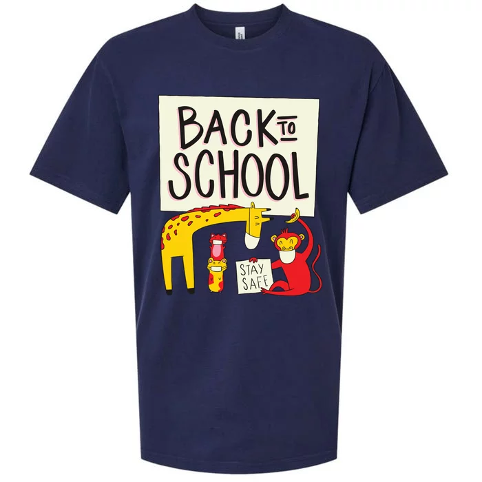 Back To School Stay Safe Animal Sueded Cloud Jersey T-Shirt