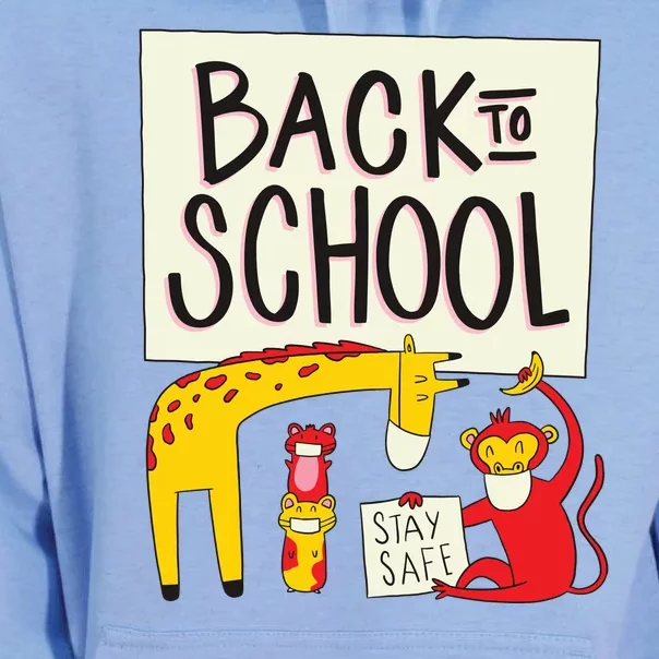 Back To School Stay Safe Animal Unisex Surf Hoodie