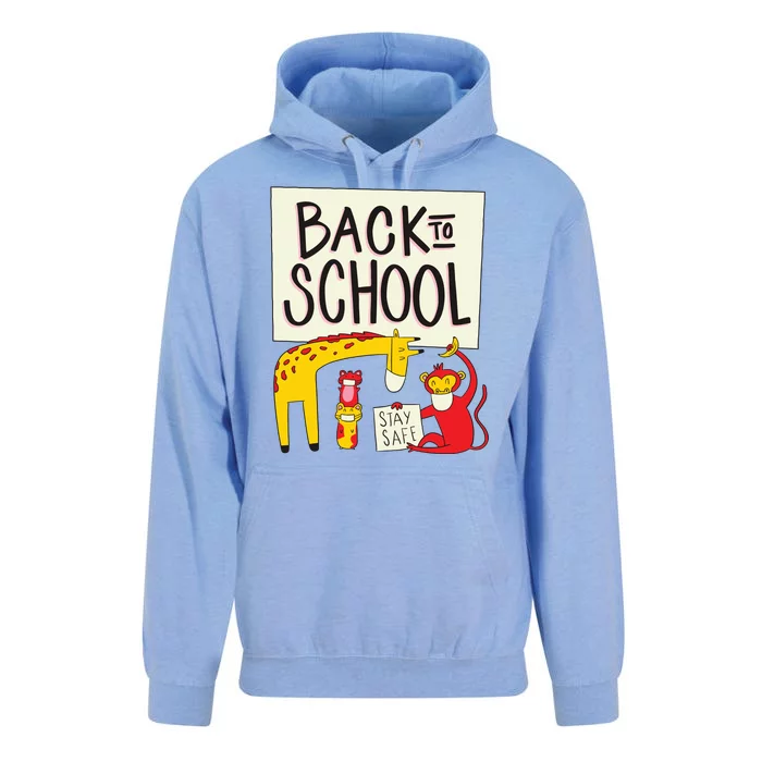 Back To School Stay Safe Animal Unisex Surf Hoodie