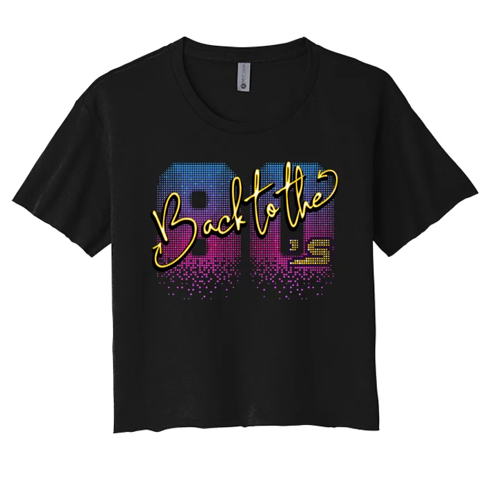 Back To The Eighties Women's Crop Top Tee