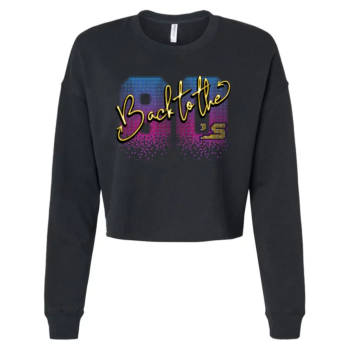 Back To The Eighties Cropped Pullover Crew