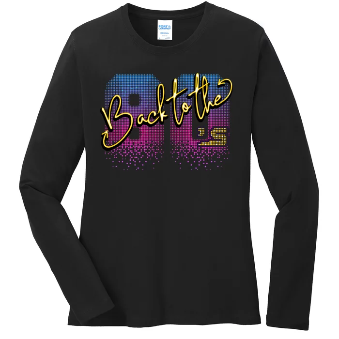 Back To The Eighties Ladies Long Sleeve Shirt