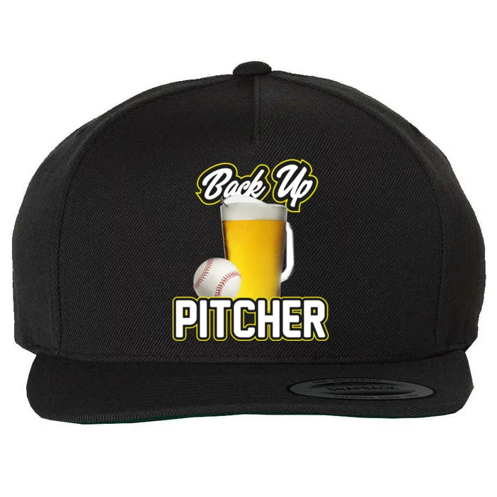 Back Up Pitcher Wool Snapback Cap