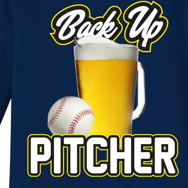 Back Up Pitcher Baby Long Sleeve Bodysuit