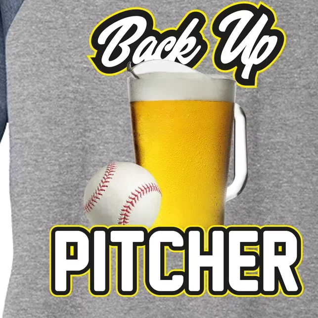 Back Up Pitcher Women's Tri-Blend 3/4-Sleeve Raglan Shirt