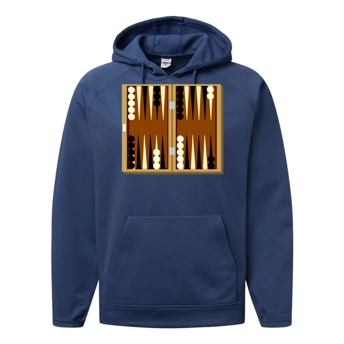 Backgammon Performance Fleece Hoodie