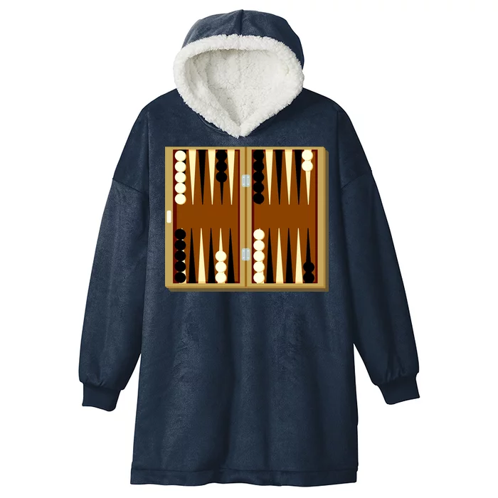 Backgammon Hooded Wearable Blanket