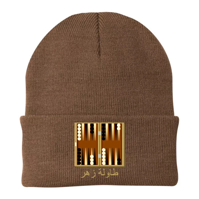 Backgammon Board In Arabic Knit Cap Winter Beanie