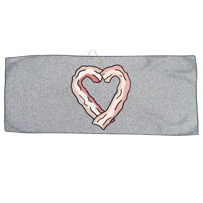 Bacon Heart Large Microfiber Waffle Golf Towel