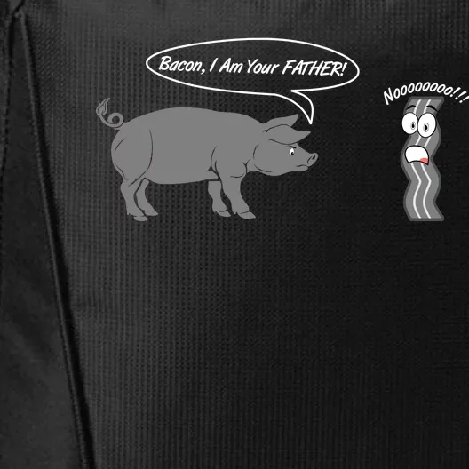 Bacon, I Am Your Father! No! Funny Pig Bacon Lover City Backpack