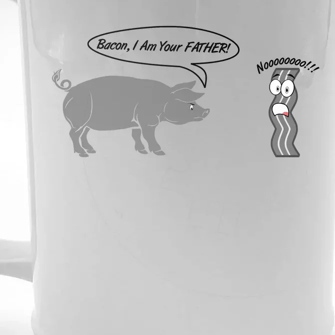 Bacon, I Am Your Father! No! Funny Pig Bacon Lover Front & Back Beer Stein