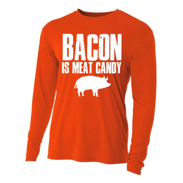 Bacon Is Meat Candy Cooling Performance Long Sleeve Crew