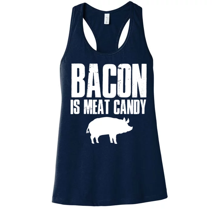 Bacon Is Meat Candy Women's Racerback Tank