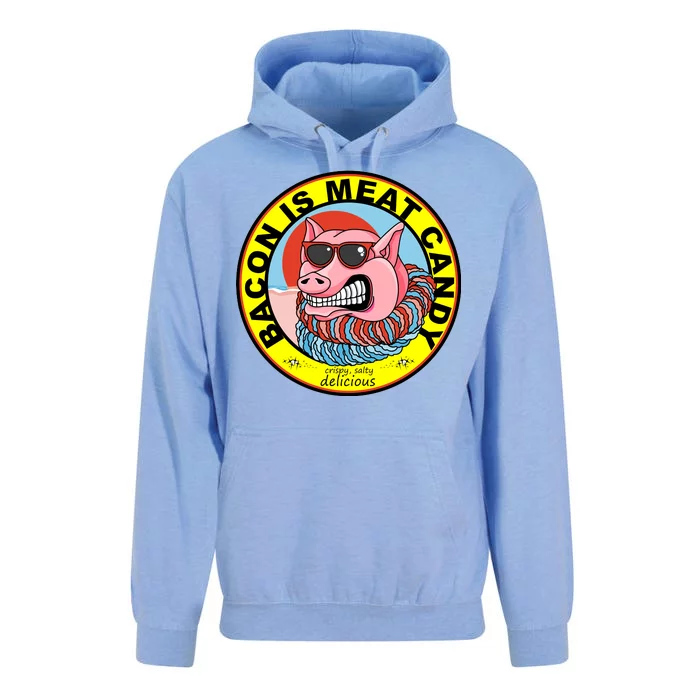 Bacon Is Meat Candy Pig Funny Unisex Surf Hoodie