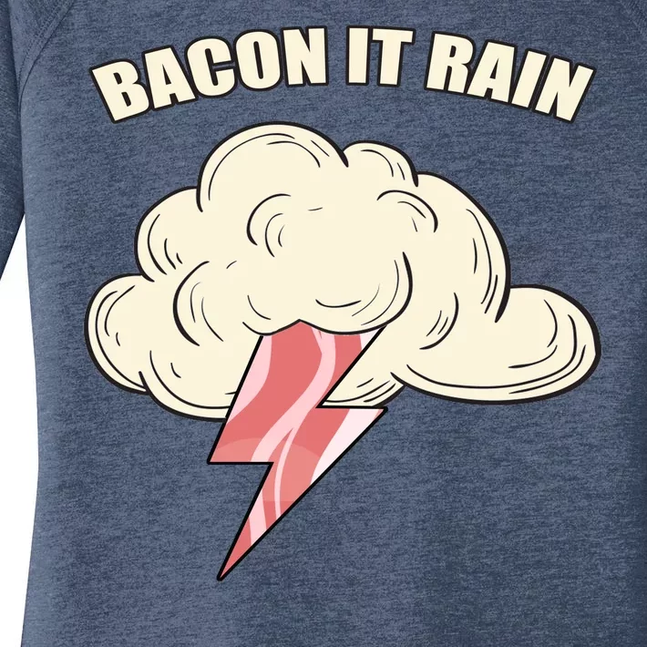 Bacon It Rain Women's Perfect Tri Tunic Long Sleeve Shirt