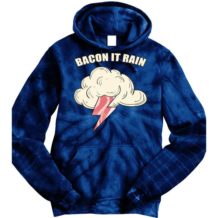 Bacon It Rain Tie Dye Hoodie