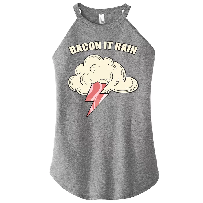 Bacon It Rain Women’s Perfect Tri Rocker Tank