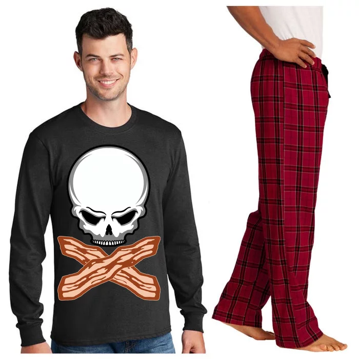 Bacon Skull Long Sleeve Pajama Set