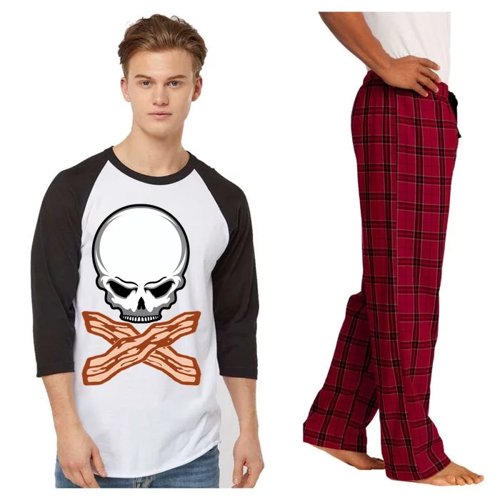 Bacon Skull Raglan Sleeve Pajama Set