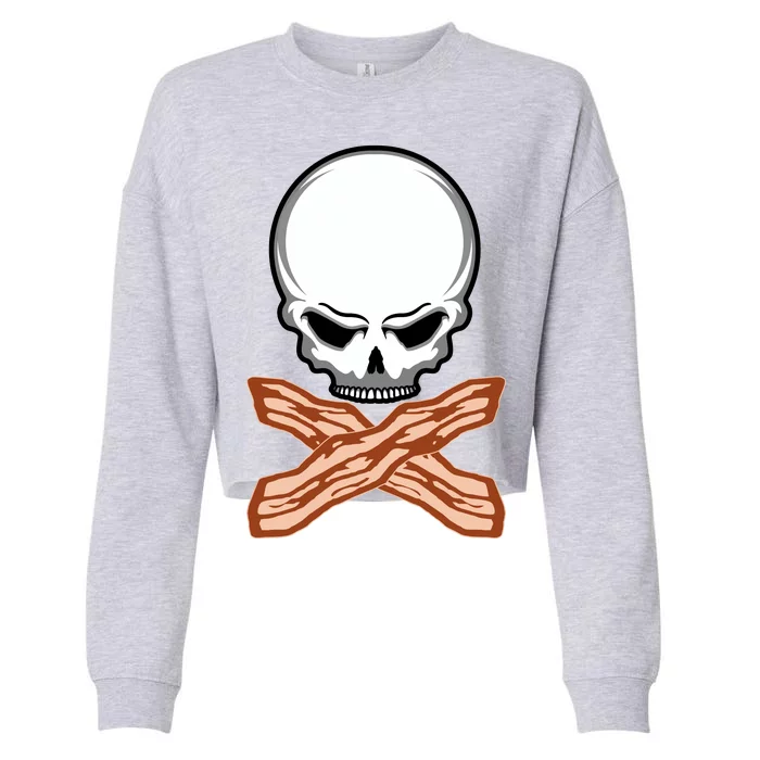 Bacon Skull Cropped Pullover Crew