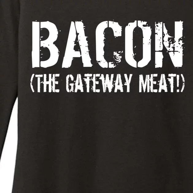 Bacon The Gateway Meat Womens CVC Long Sleeve Shirt